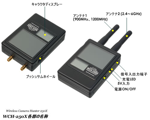 900MHz～5800MHz盗撮カメラ発見機 WCH-250X 53800円【ワールド
